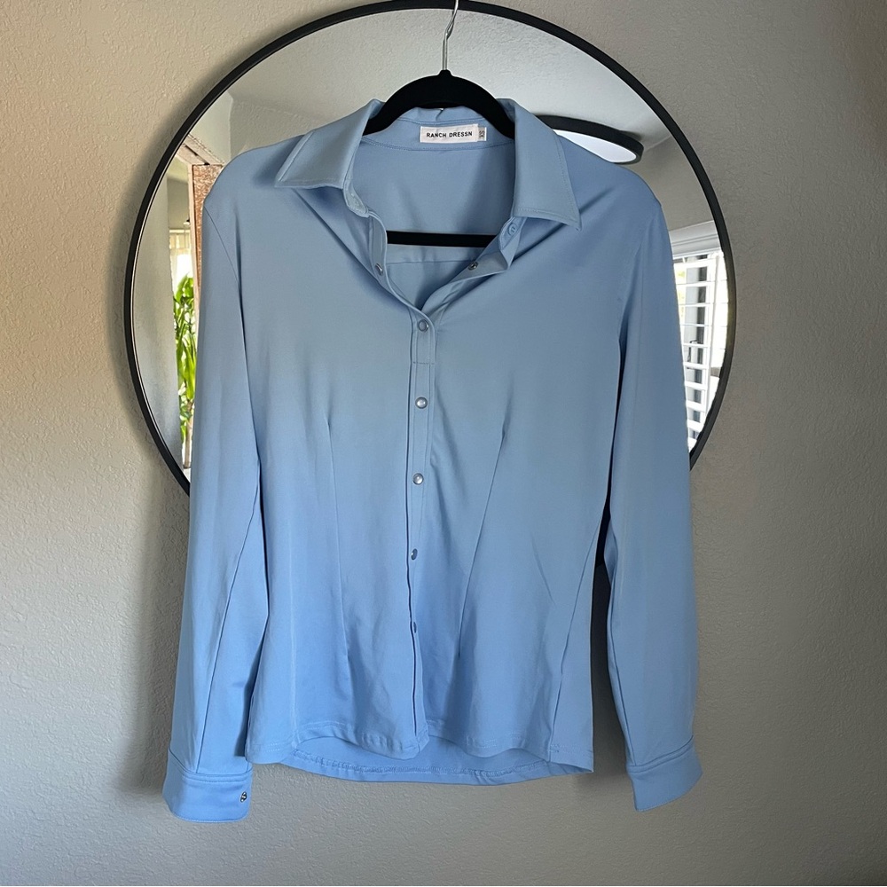 RODEO BLUE PERFORMANCE RODEO SHIRT (ADULT) - X-SMALL